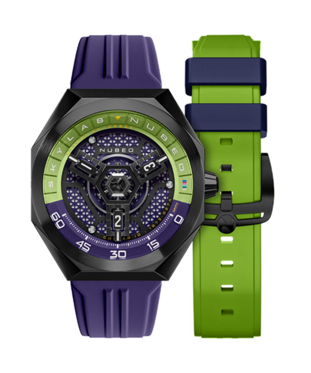 Skylab Automatic Limited Edition Blue / Blue Rubber | Blue Dial Wristwatch NB-60