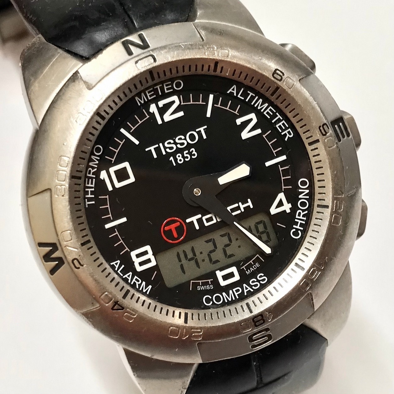 Tissot T-Touch Z253/353 Titanium Quartz Swiss Made Multifunction Watch