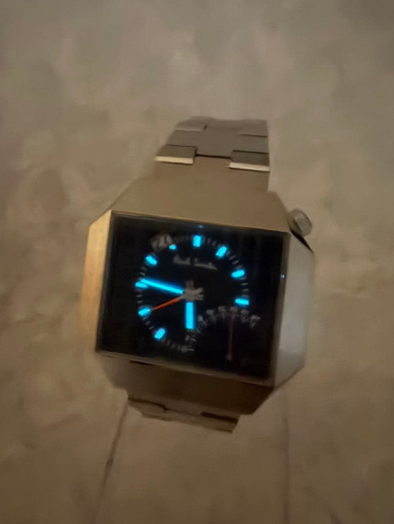 Paul Smith Retrograde Speedometer G300-T008950 Watch Tested Used From Japan