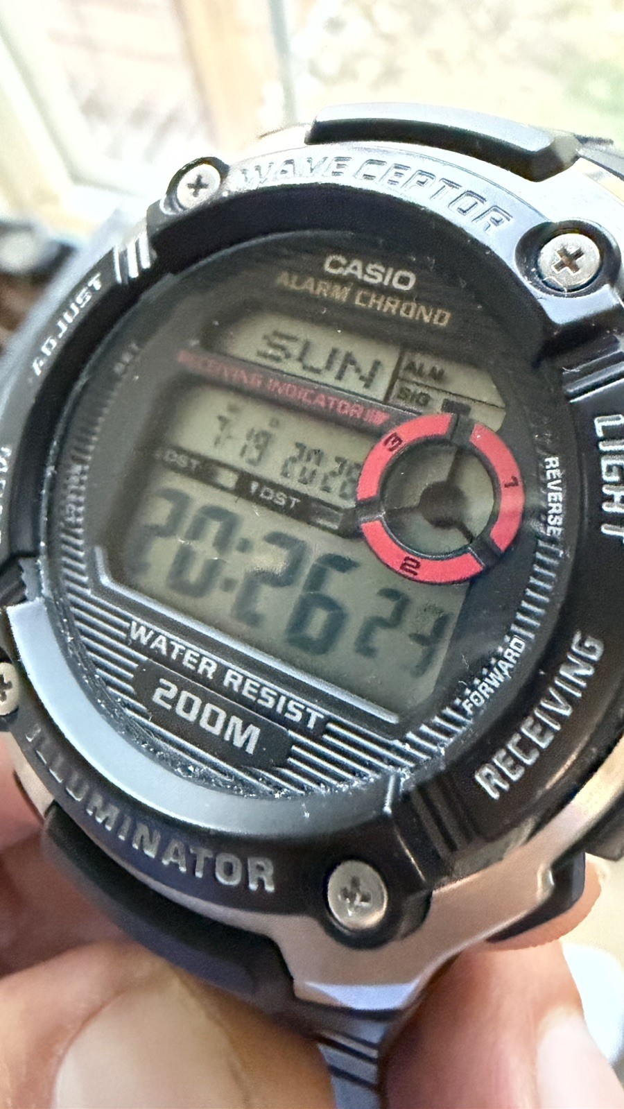 Casio Wave Ceptor Digital Watch WV-200A Men 200m Black Silver