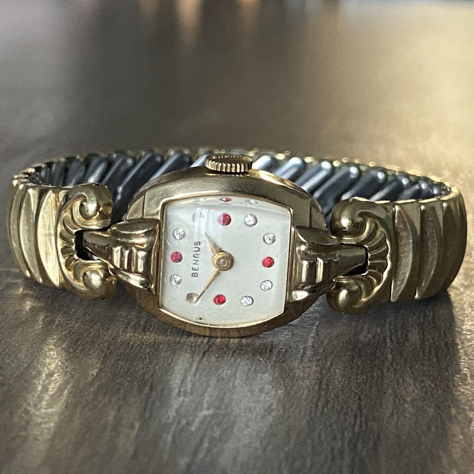 Vintage Benrus 10K Rolled Gold Plate 7 Jewel BN11 Women’s 18mm Cocktail Watch