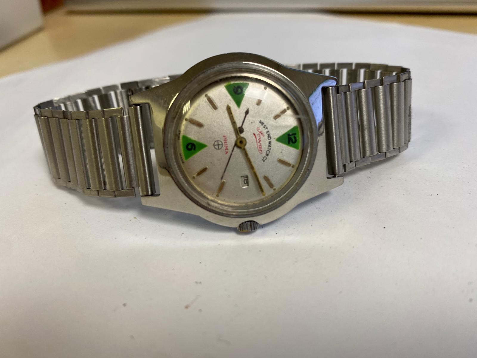 Vintage West End Watch white Dial Manual Wind Wrist Watch 33mm (W28) bamboo
