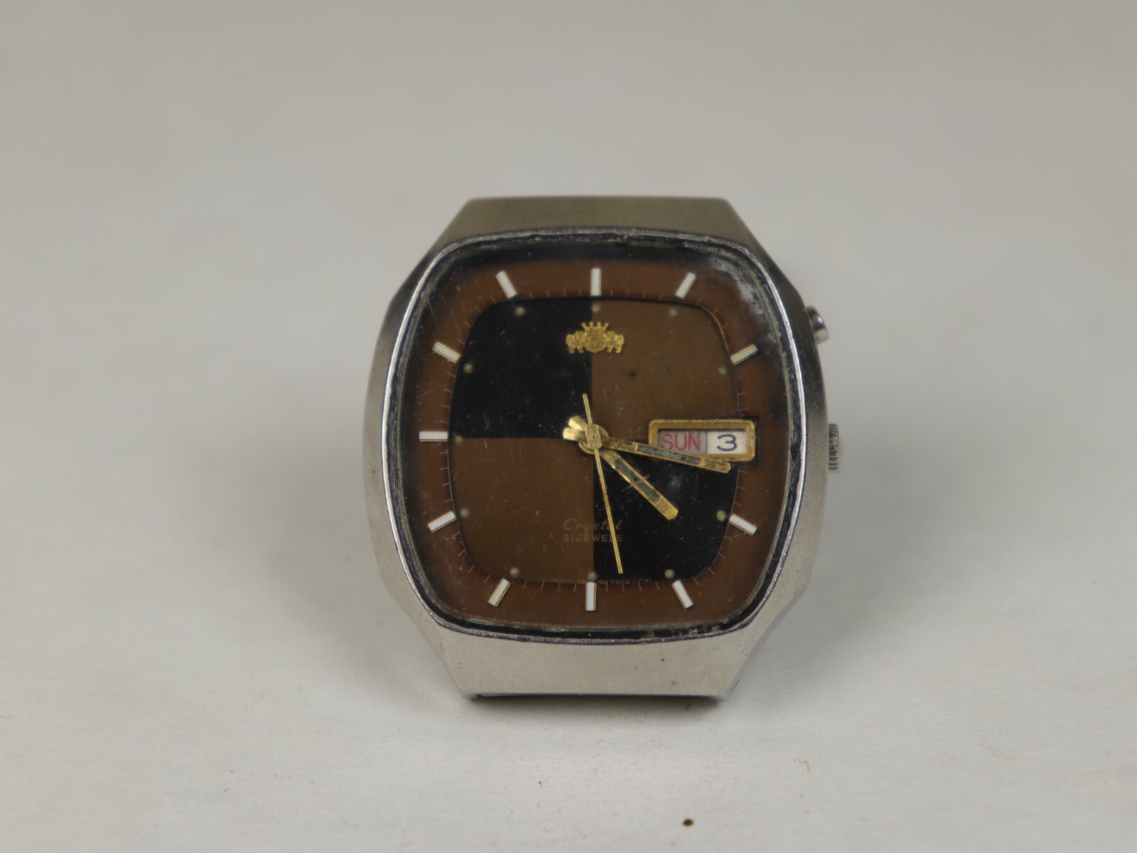 Orient Crystal Automatic G469792-4C CA Vintage Men Watch TV Case Mint Condition