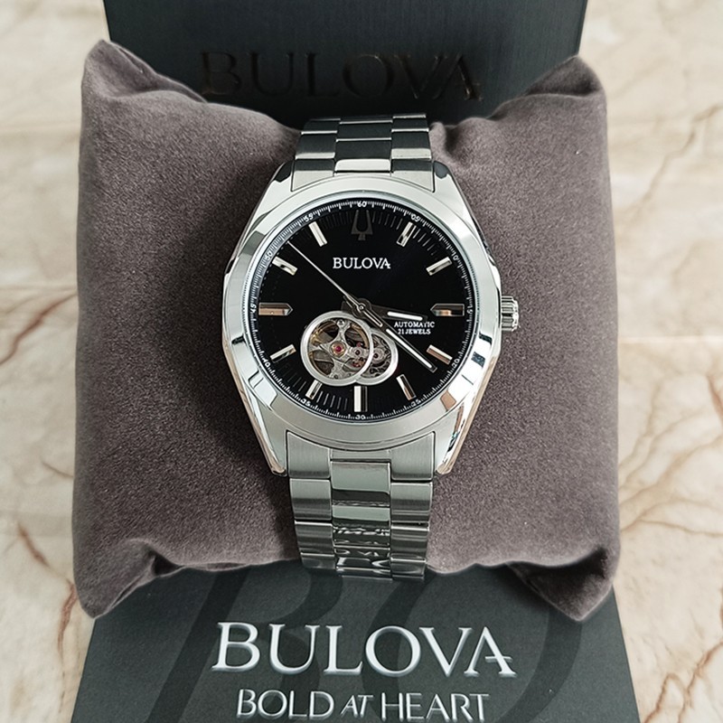 Bulova Surveyor Black Dial Men’s Classic Automatic Chronograph Watch 42mm 96A270