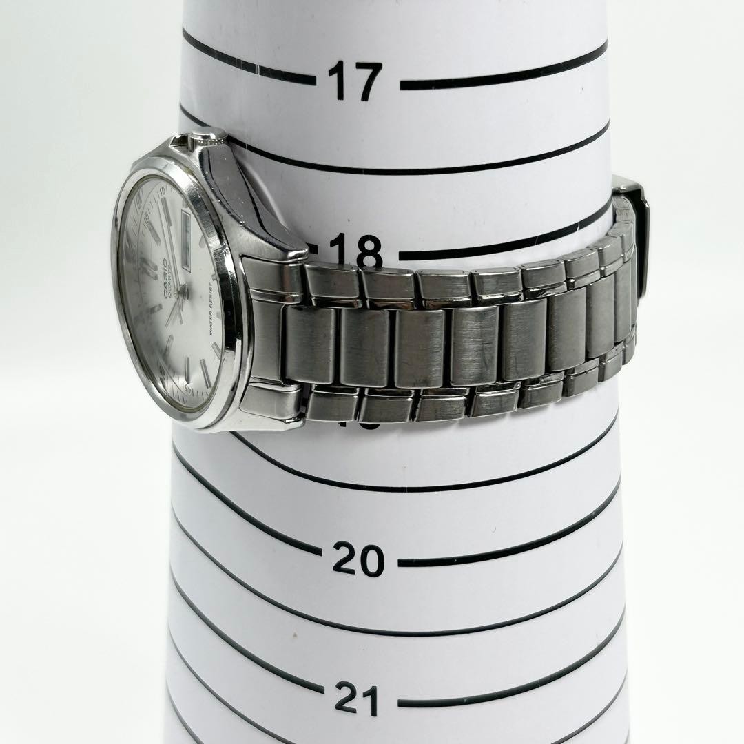 CASIO Casio Quartz Day-Date Simple Silver Men’s Watch, New Battery