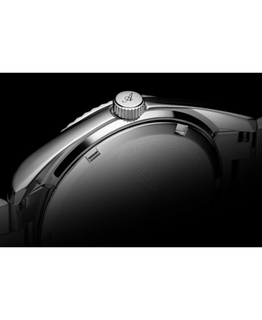 ADRIATICA Men Quartz Casual Watch Classic Dress Black Dial Waterproof Swiss