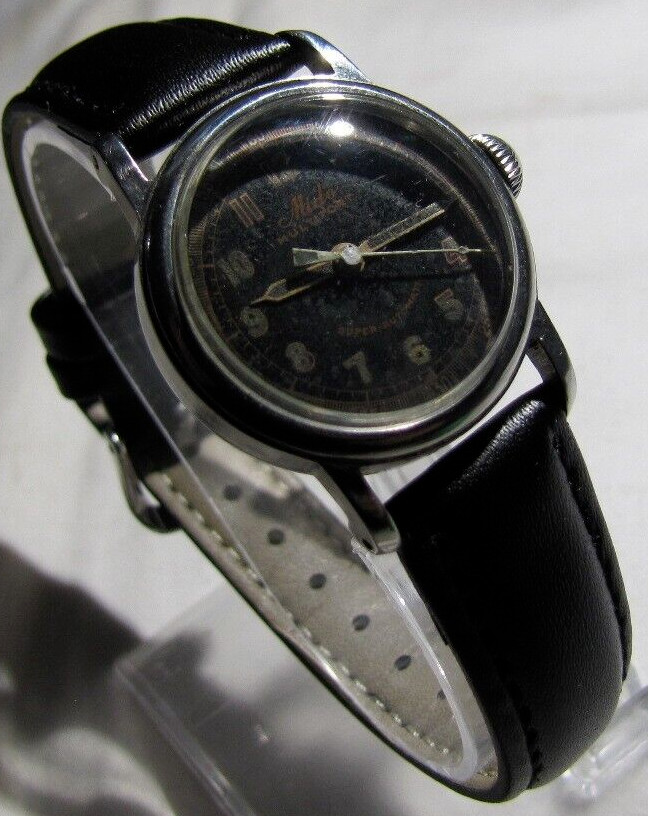 MIDO MULTIFORT SUPERAUTO 220 SS SCRBK WP 17J MOD 1941 BUMPER 2 TONE MILITRY DIAL