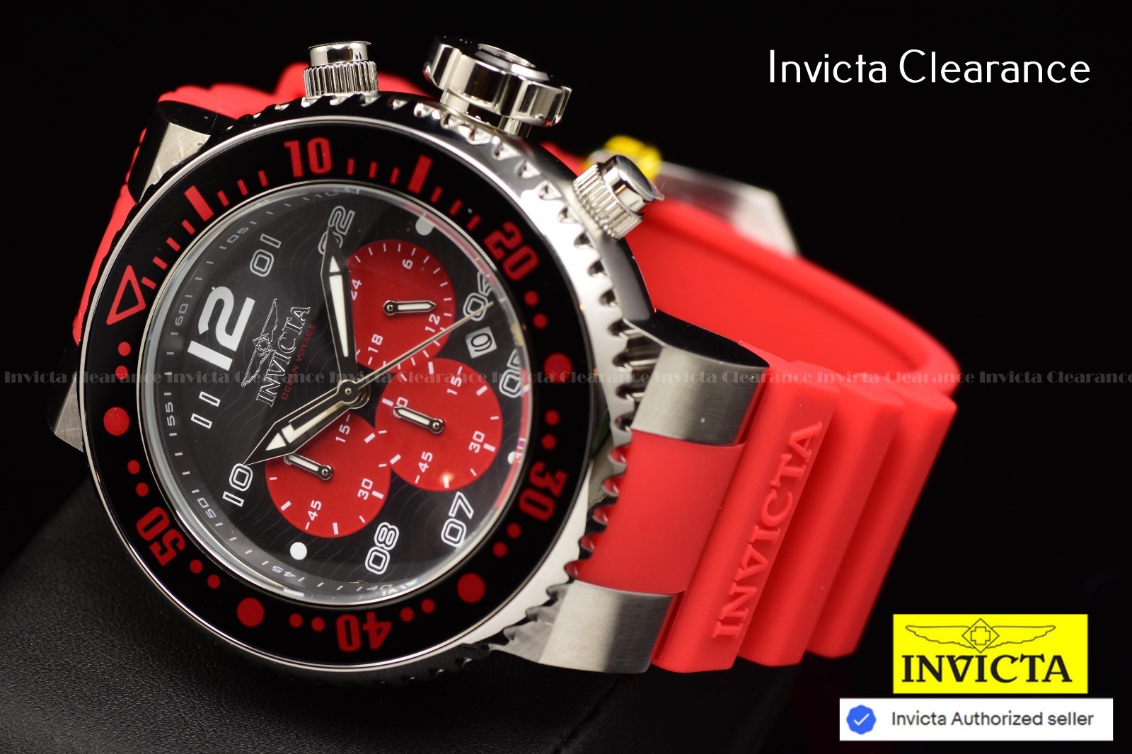 Invicta Men’s Elements Stainless Steel Hook Buckle Clasp Bracelet 39619