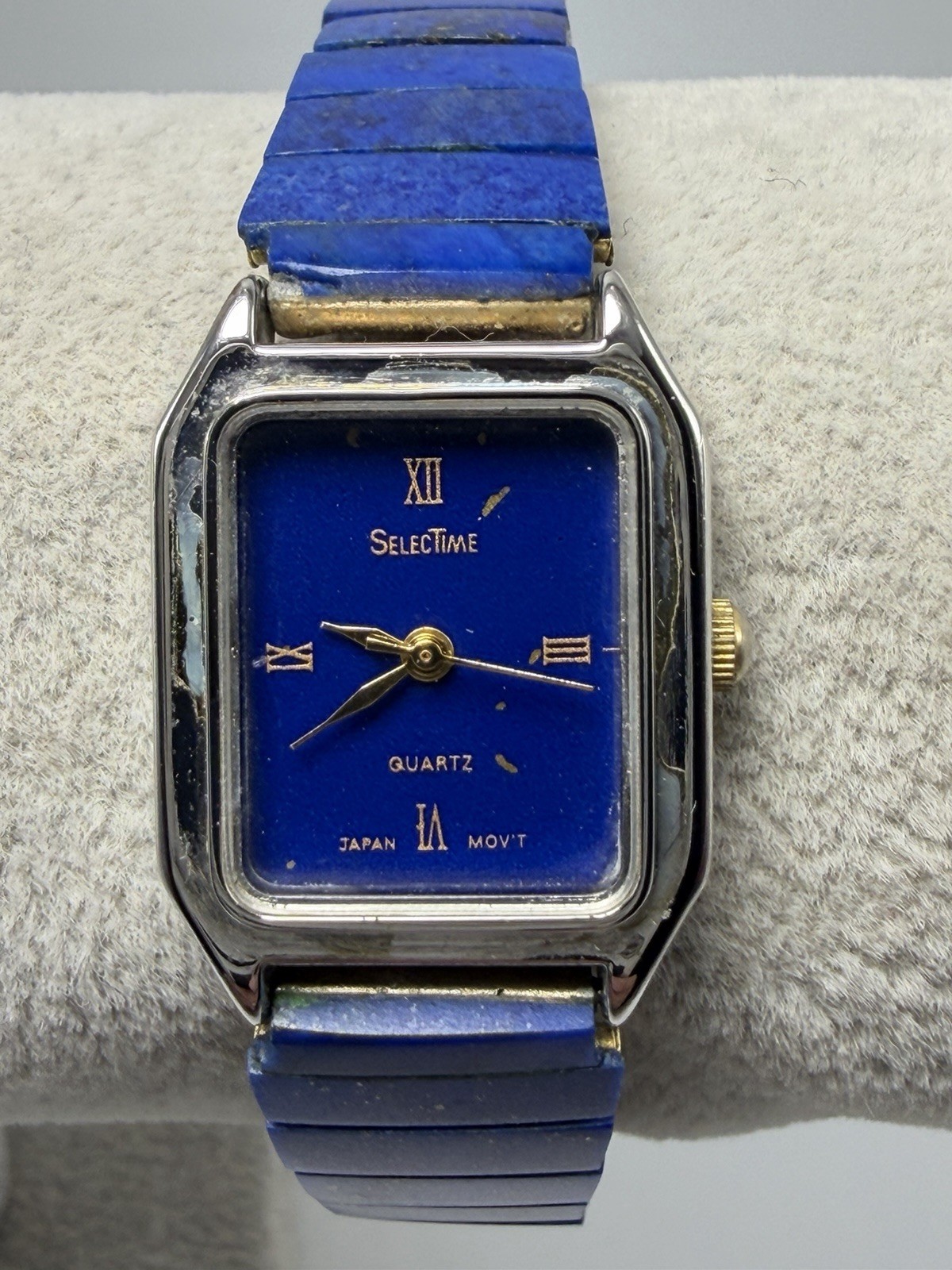 Selectime New Battery Lapis Lazuli Gem Stone Ladies Watch 20MM 6″