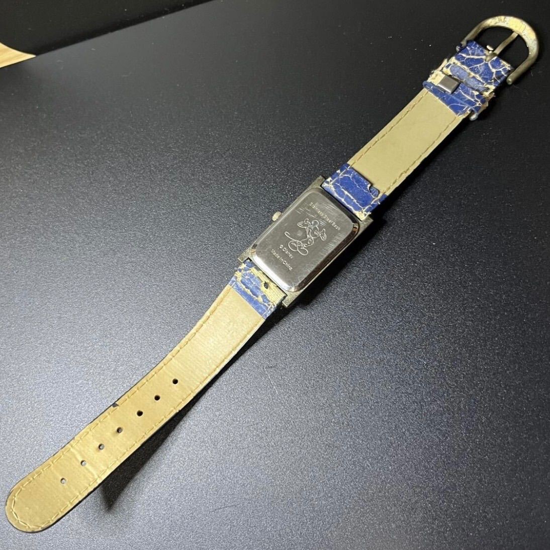 Working Item Disney Minnie Mouse Watch Blue Color Belt Degraded Function confirm
