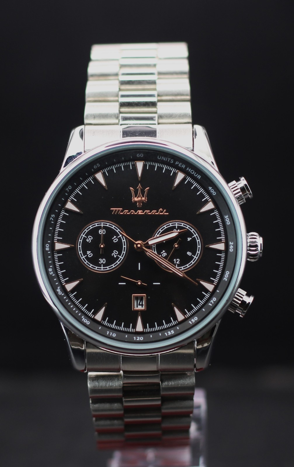 Refurbished Maserati Chronograph In Black Dial With Date Indicator Men’s Watch.