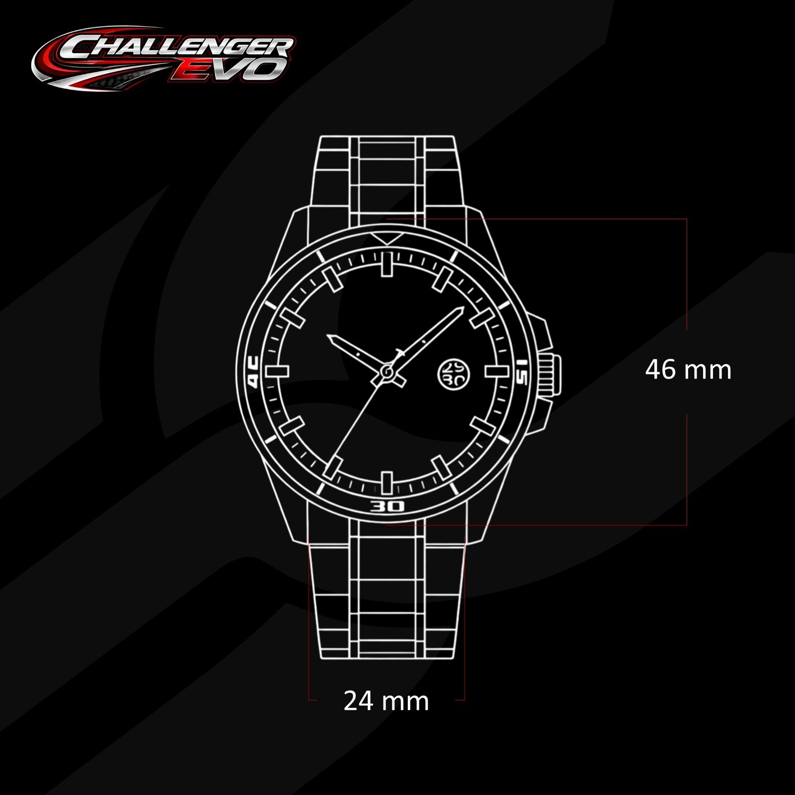 BMW M Performance Heritage Stripe M3 Steel Wrist Watch for Lovers