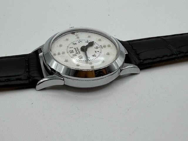 Vintage Bennett Time Guide Swiss Silver Tone Mechanical Watch WORKS