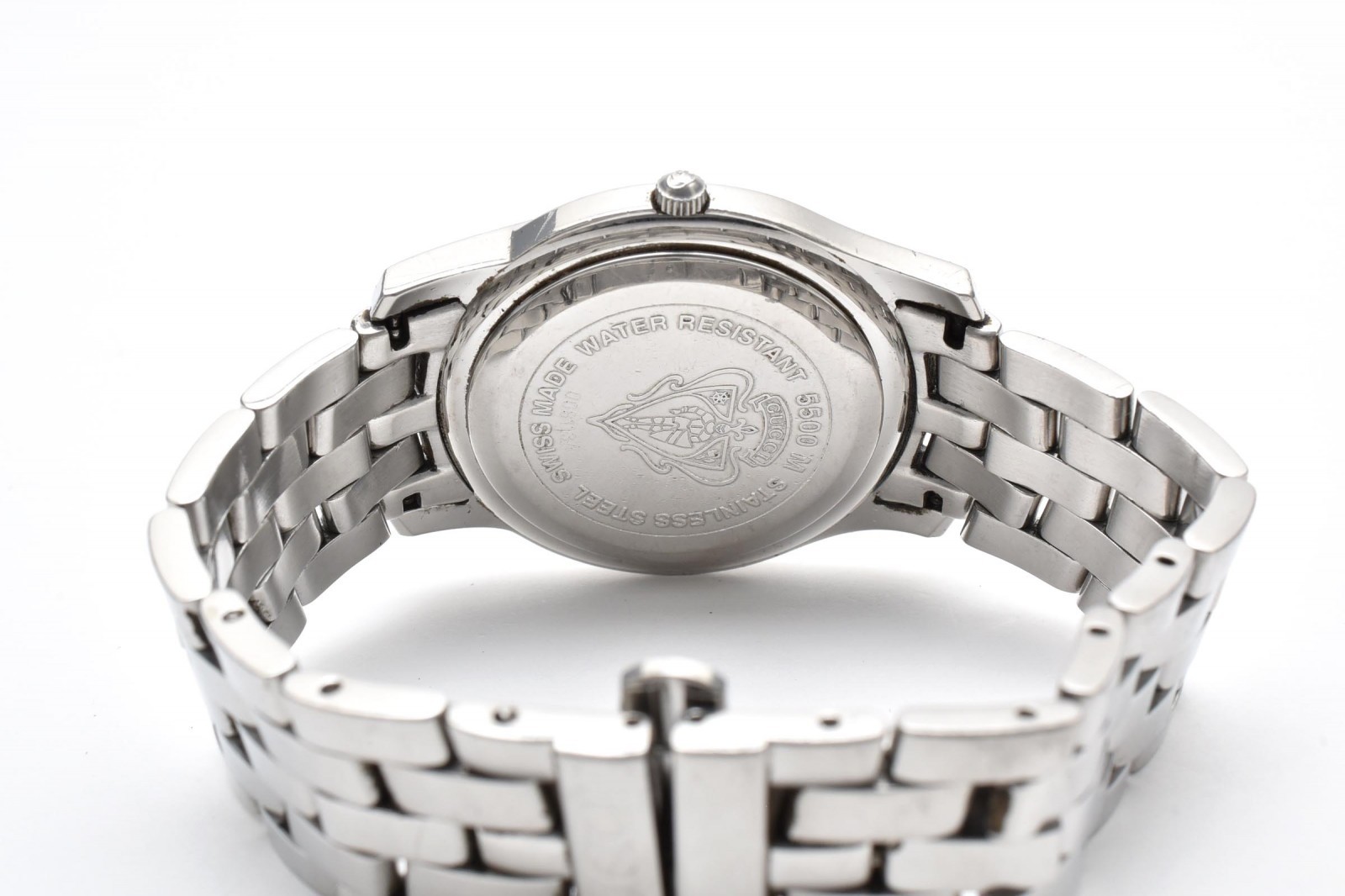 Authentic Gucci 5500M Quartz Silver Dial Date Watch
