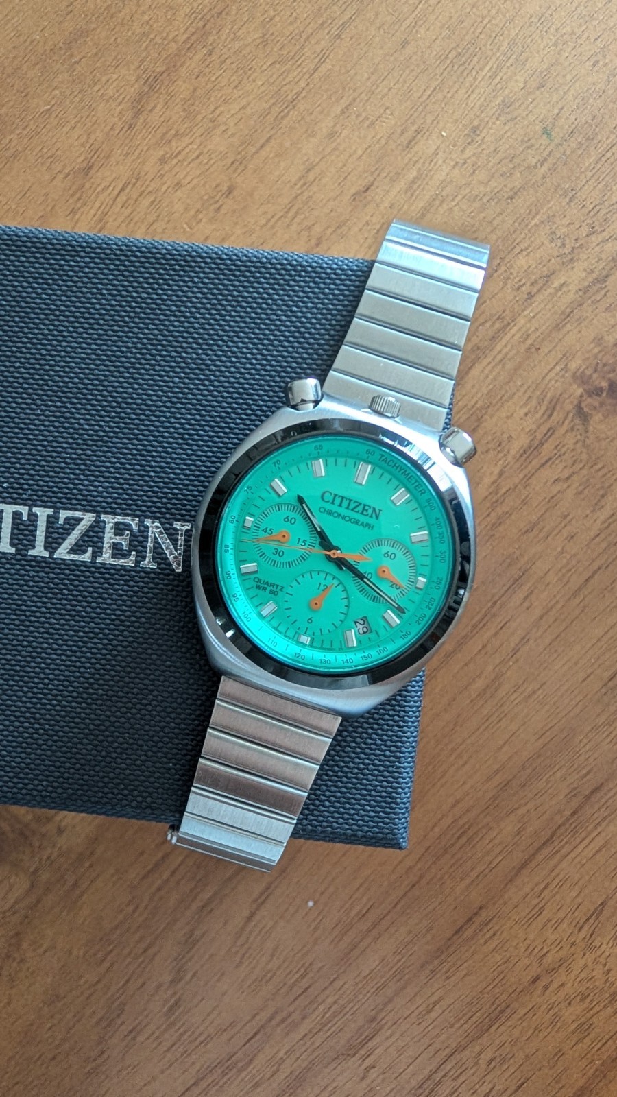 CITIZEN TSUNO Bullhead Chronograph AN3660-73X Playground Edition Green Dial