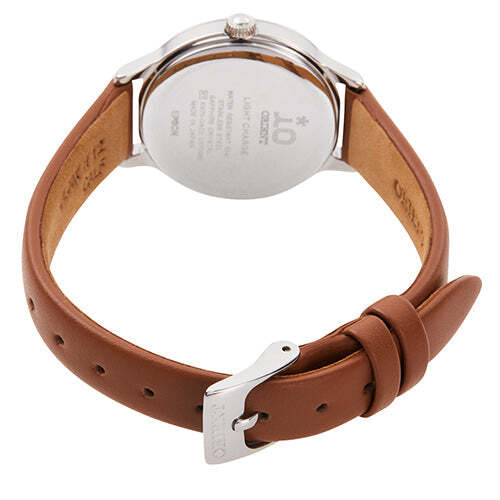 ORIENT iO Natural & Plain RN-WG0413S Solar Watch Brown Leather Band 27.6mm