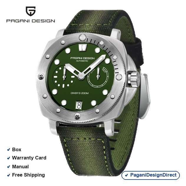 Pagani Design PD-1767 Green Men Automatic Watch