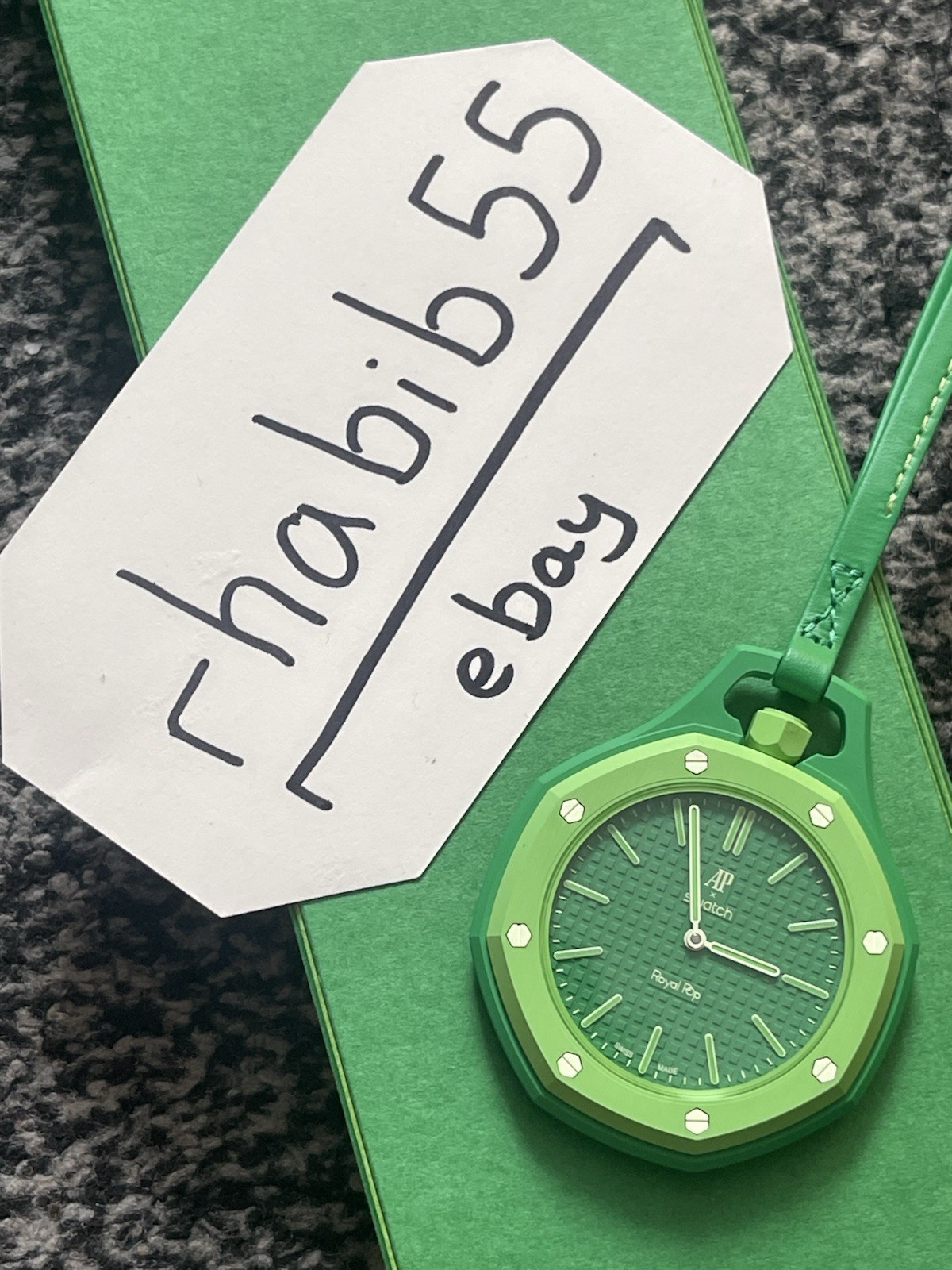 Swatch X AP Audemars Piguet Royal Pop Watch Green Eight Emerald | BRAND NEW ✅