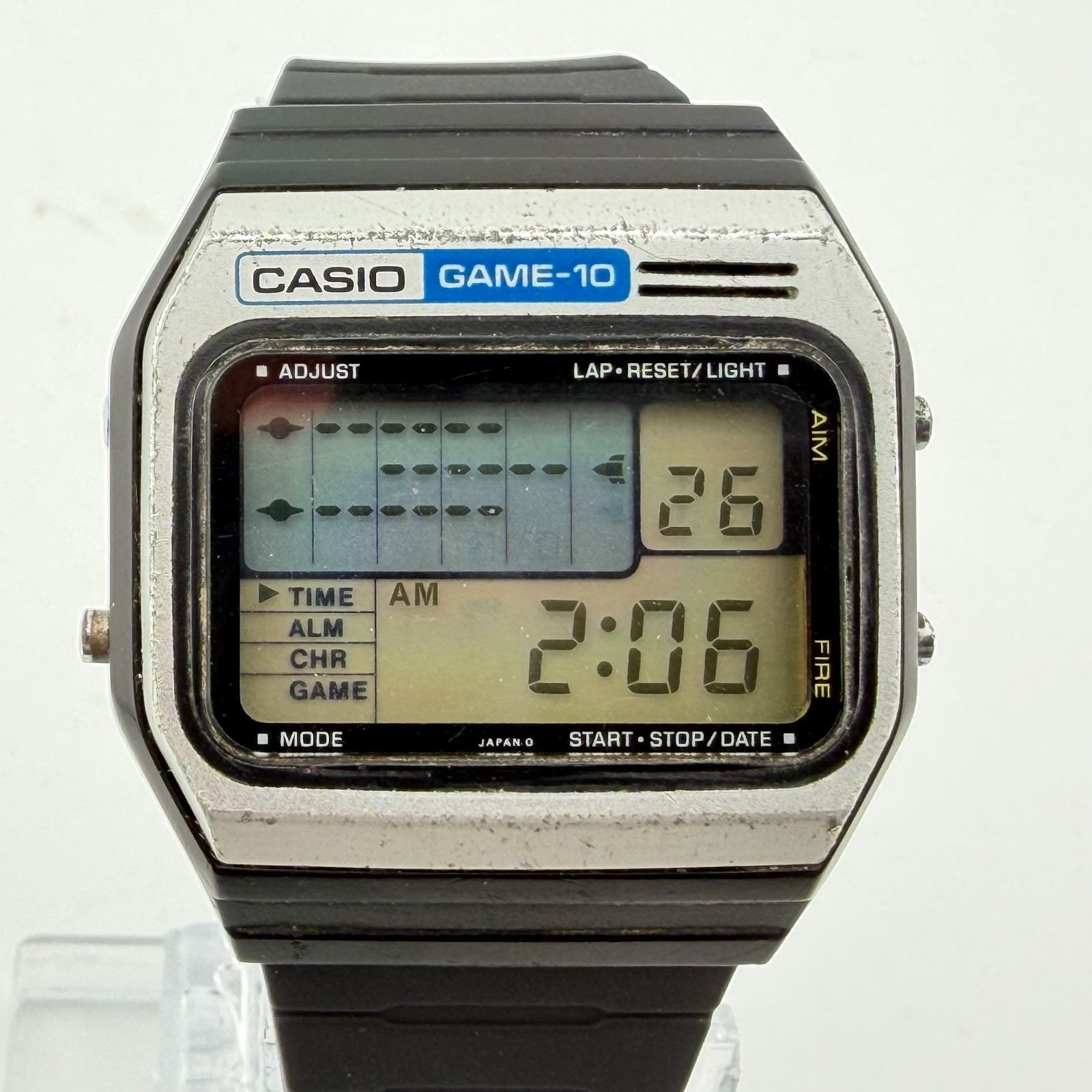 Casio GM-10 Game-10 Digital Game Watch Module 165 FULLY WORKING Japan RARE