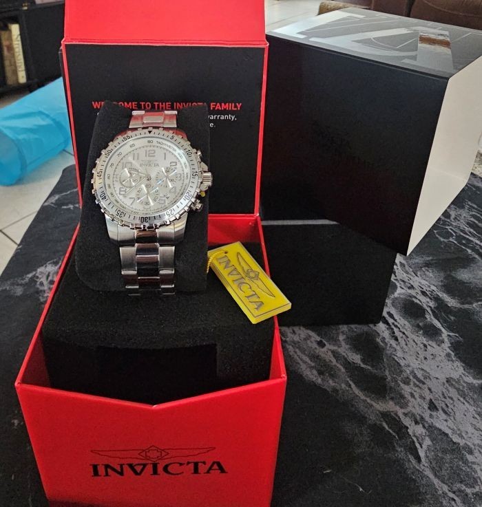 Invicta Specialty 6620 45mm Silver Stainless Steel Case and Strap Men’s