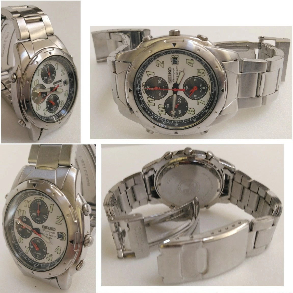 Used Fully Functional Seiko Men s Chronograph Diver s Watch 7T32 6M30 1 Month