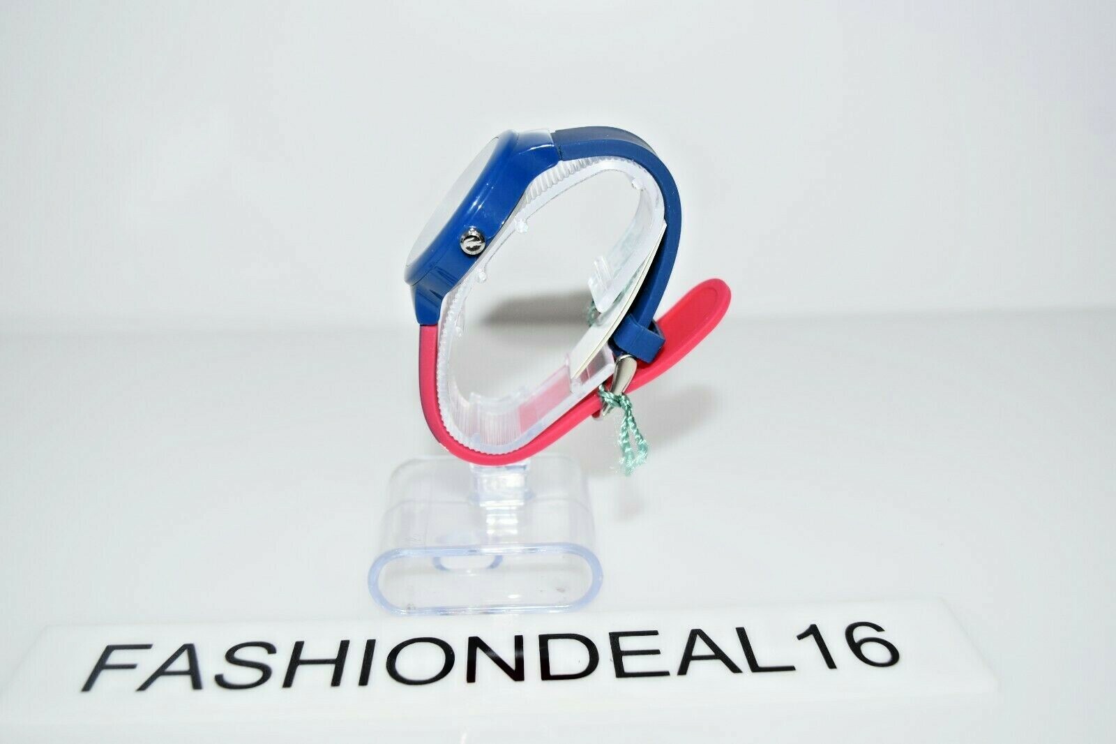 New Lacoste Goa Authentic Blue Red Multicolor 2020073 $95 Watch