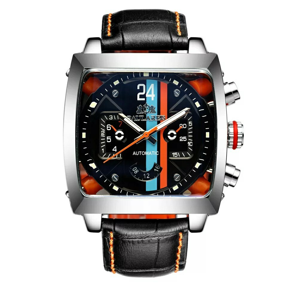Watch Motorsport F1 Steve McQueen LE MANS style of 1970s wind up present gift