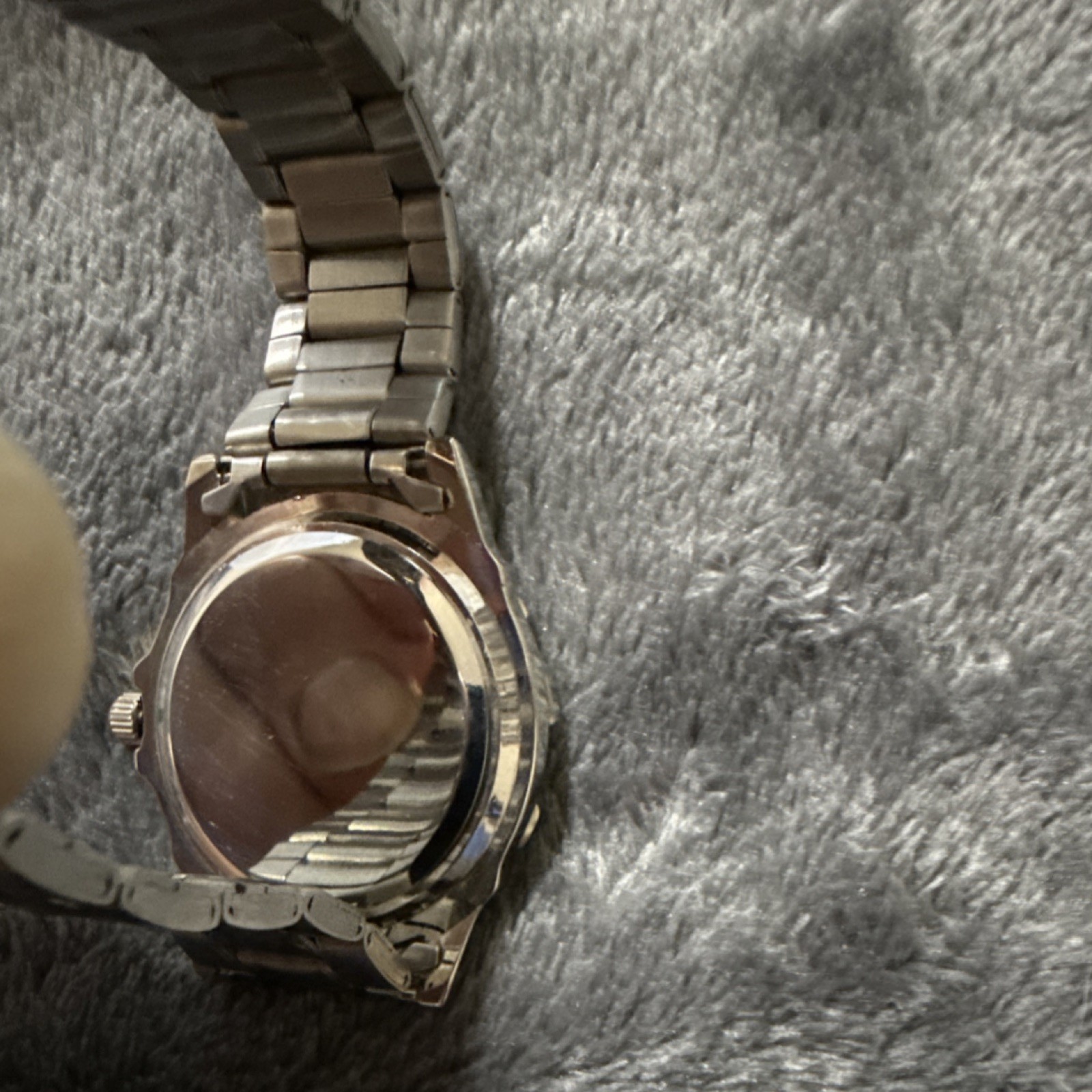 Analog Wristwatch Celestial Multicolor Dial Silver Metal Band Unisex Bracelet