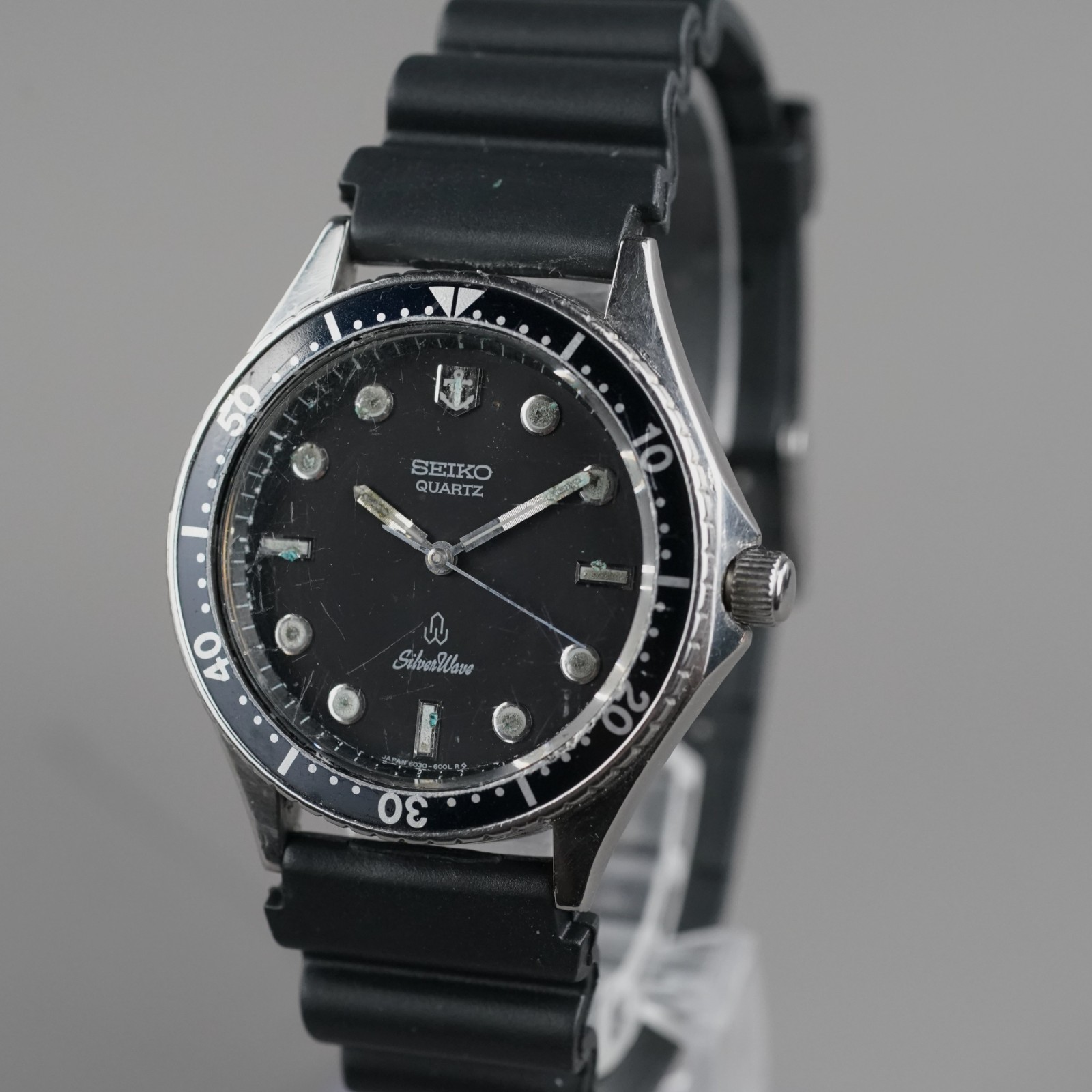 SEIKO 1980 VintageDiver SilverWave 6030-6000 Men’s 36mm Watch NewBattery NewBand