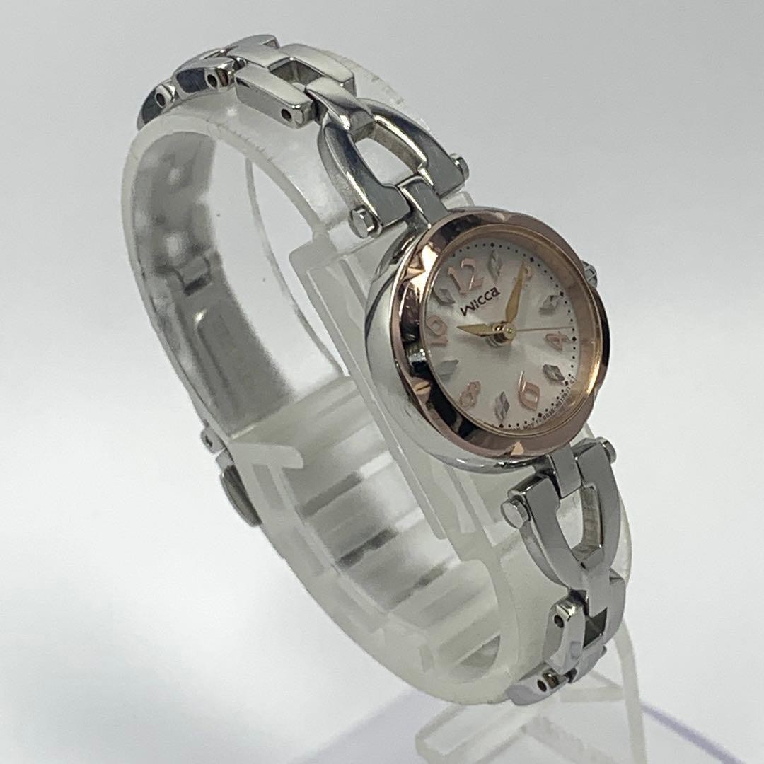 176 Battery replacement needed cleaned CITIZEN Ladies Watch WICCA Pink Gold Sola