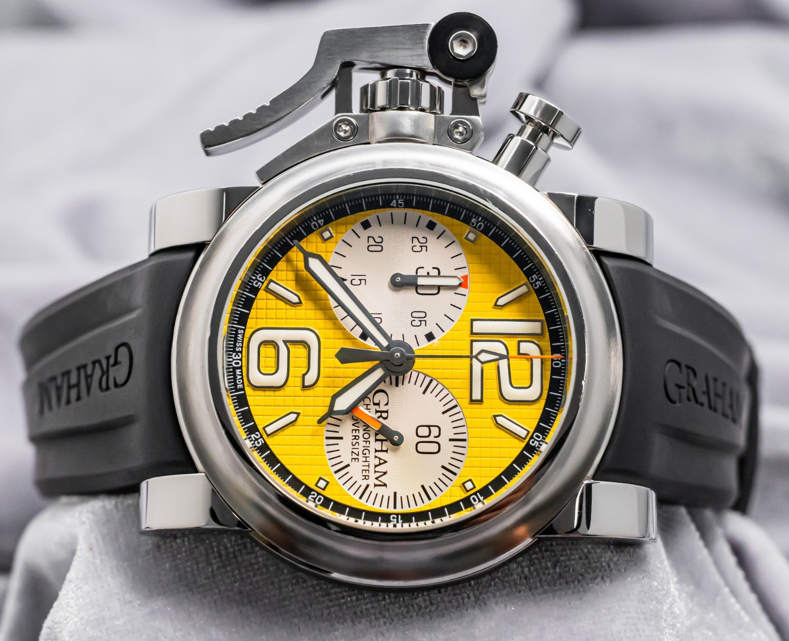 Graham Chronofighter Oversize Yellow Ranger 47mm Yellow Dial 2OVAS.Y01A.K10B