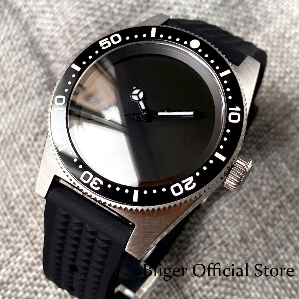 62MAS 41mm AR Sapphire Glass 300M Waterproof NH35A Black Dial No Index Men Watch