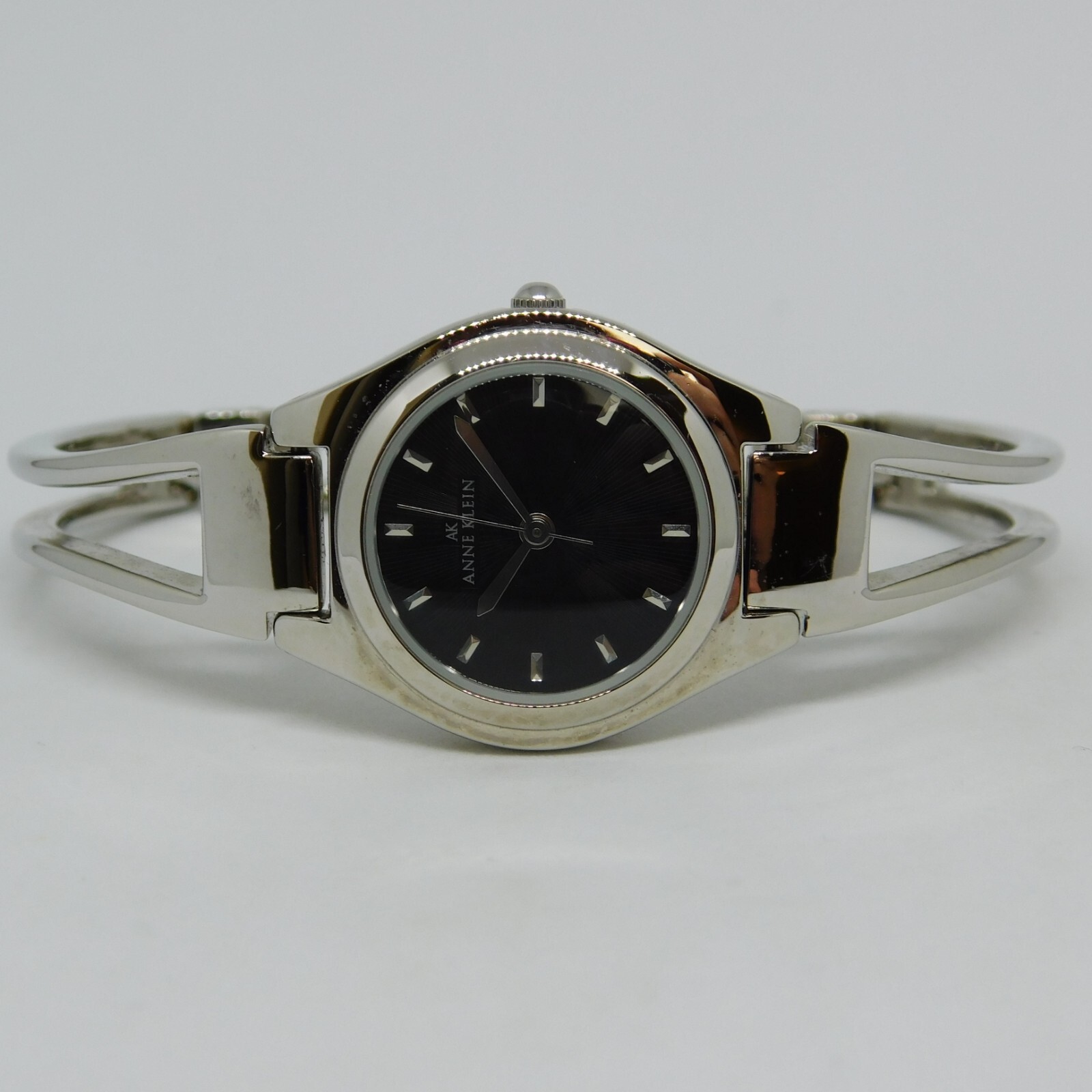 Anne Klein 10/3745 Silver Tone Quartz Women’s Watch Sz. 6 1/4″ New Battery