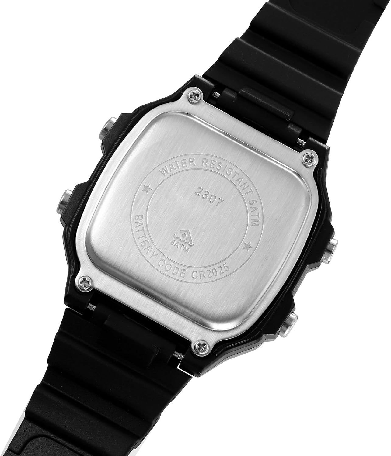 Men’S Digital Multi-Function Watches Dual Time Alarm Stopwatch Countdown Backlig