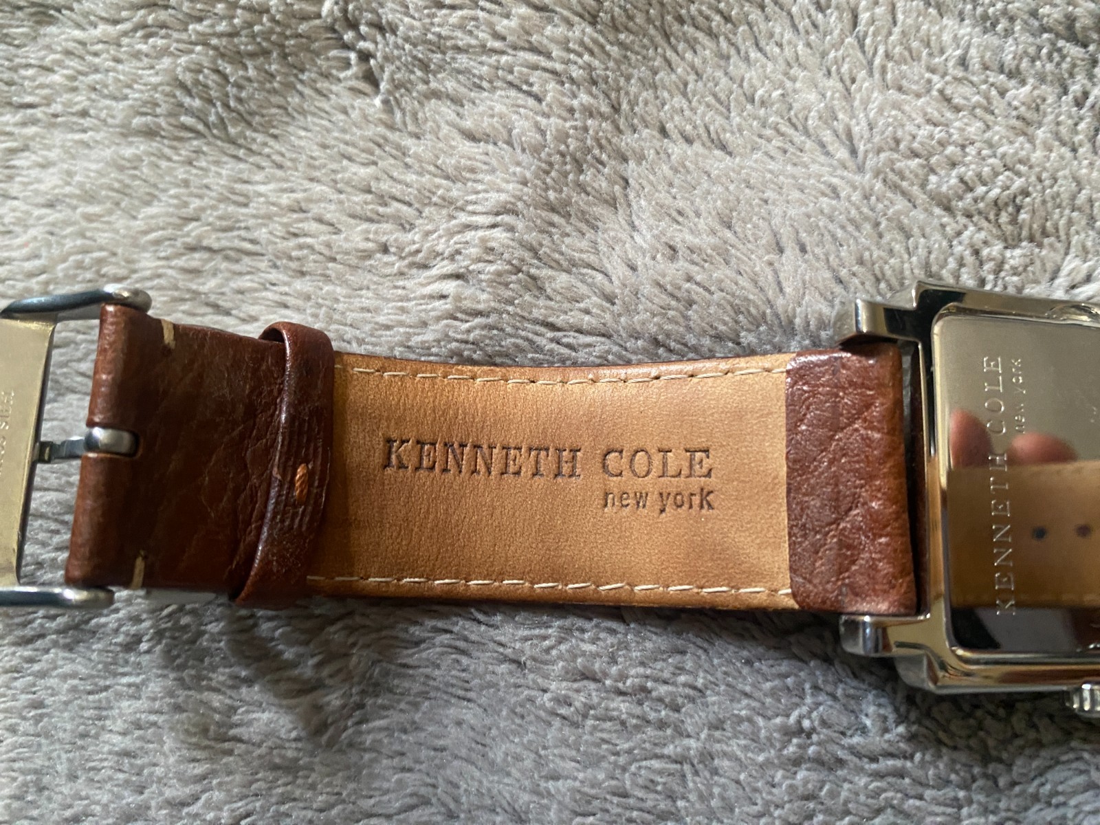 Kenneth Cole KC1341 Vintage Multifunction Watch 38mm case 24mm brown leather str