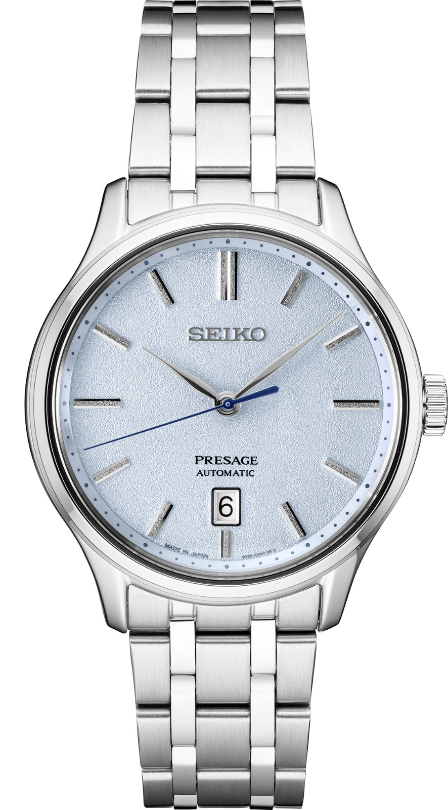 Seiko Presage Automatic Light Blue Dial Stainless Steel Men’s Watch SRPF53