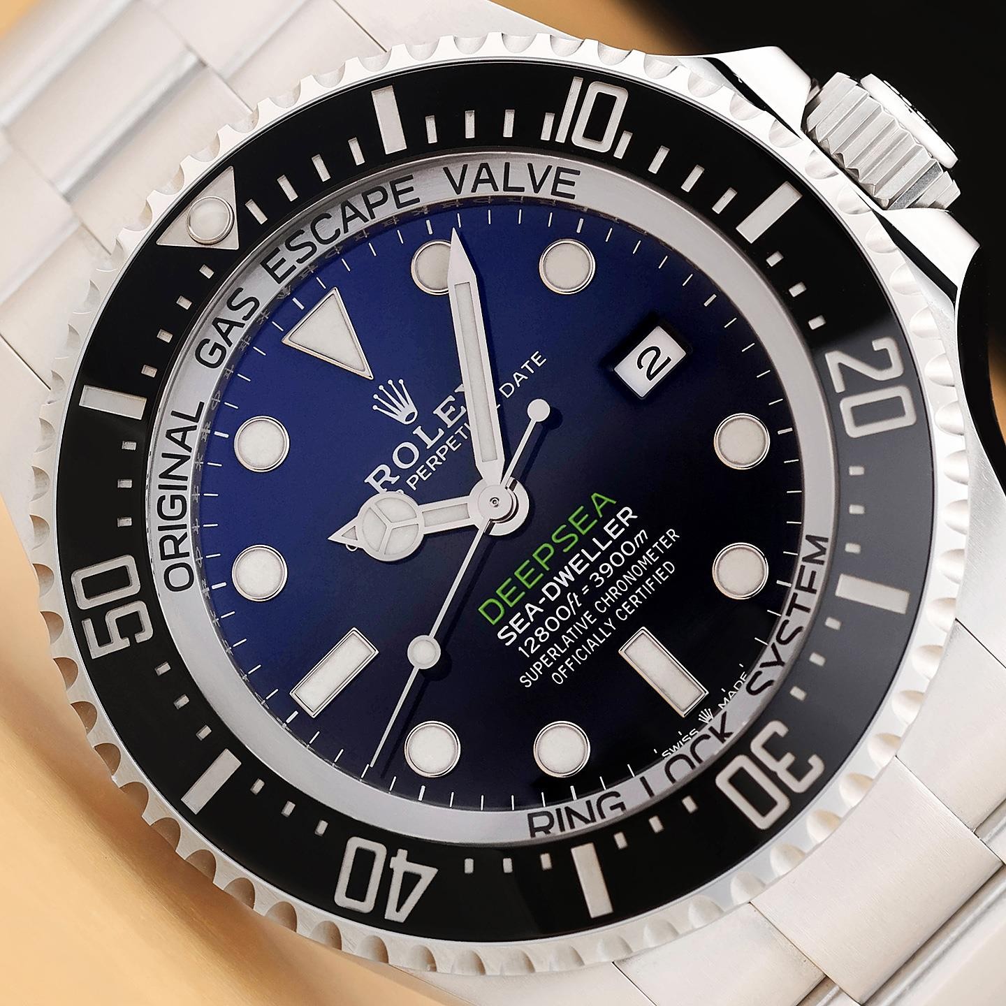 2022 CARD ROLEX 126660 SEA-DWELLER DEEPSEA D-BLUE JAMES CAMERON STEEL 44MM WATCH