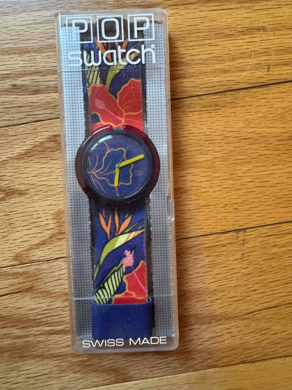 PWN109 Swatch 1993 Pop Chichicastenango Colorful Flower Swiss Made Authentic