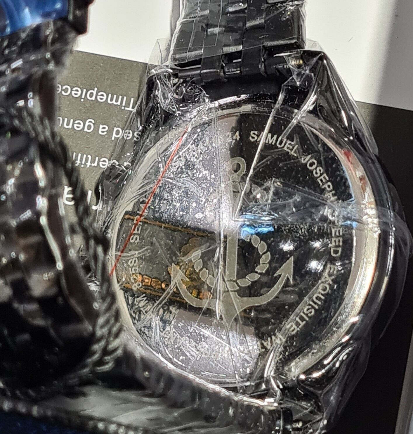 Samuel Joseph Speed Exquisite Black Men’s Watch | SJ0015 – New With Box and Tags