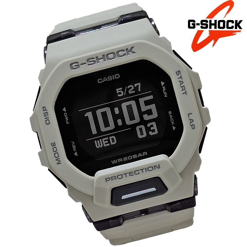 Casio G-SHOCK GBD-200UU-9 Bluetooth Digital Light Gray Resin Watch