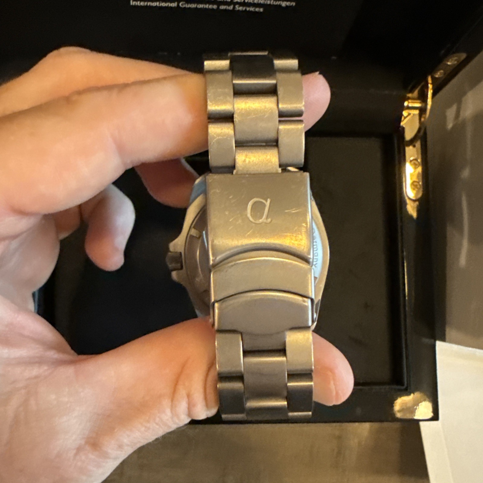 AlphaTime Mission Timer Titanium Dive Watch Fricker Case Made In Germany RARE