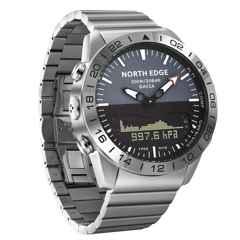 NORTH EDGE GAVIA 2 Men Military Digital Sport Watch Swimming Watch Diving Watch