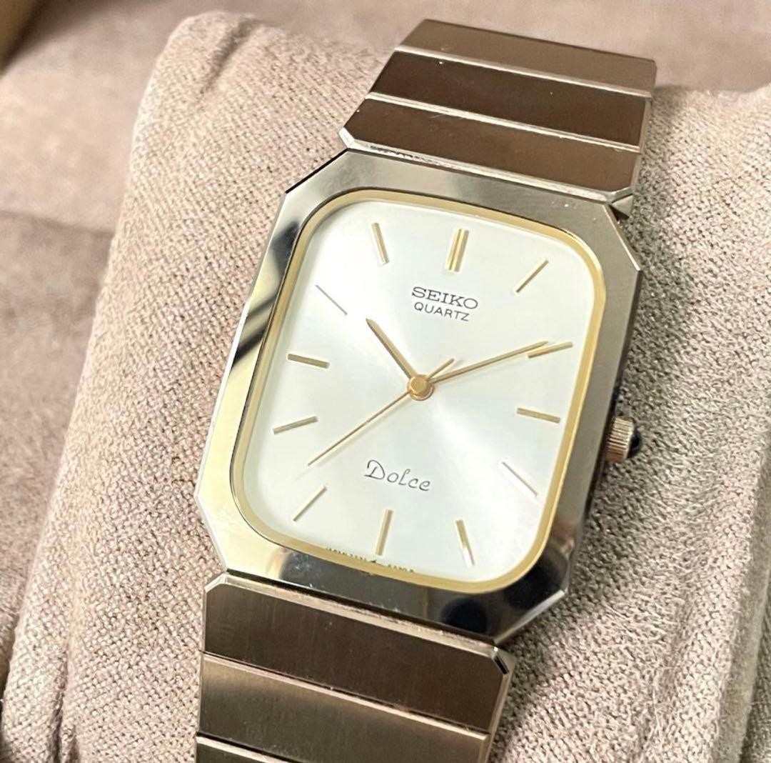 Operable SEIKO Dolce Tungsten Super Hard Case Wristwatch