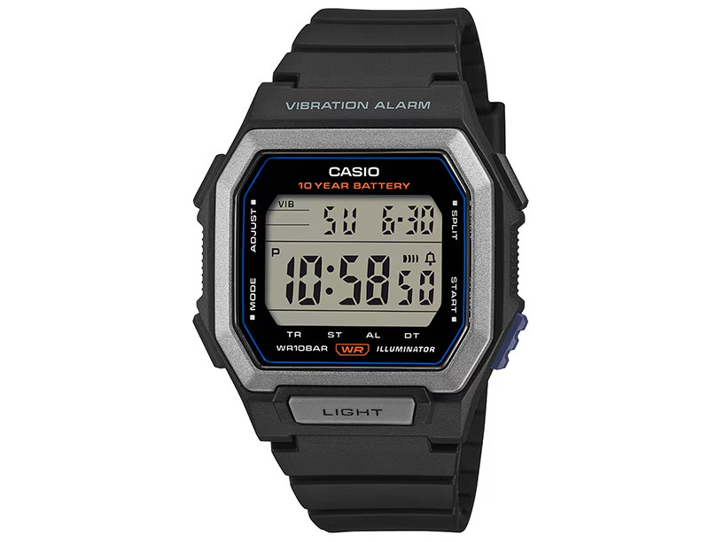 Casio Collection W-738H-1AJ Digital Watch 10-Year Battery Vibration Alarm New