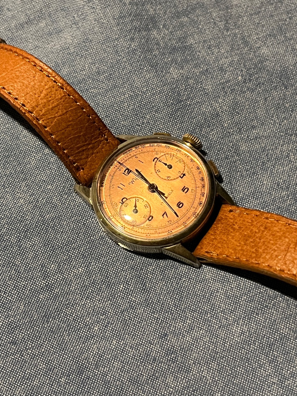 Wyler/Valjoux Copper-dial Chronograph