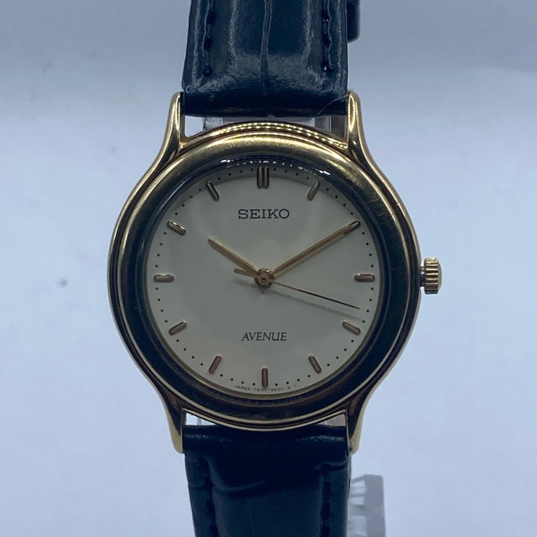 [Working Condition] SEIKO AVENUE Seiko Round Gold