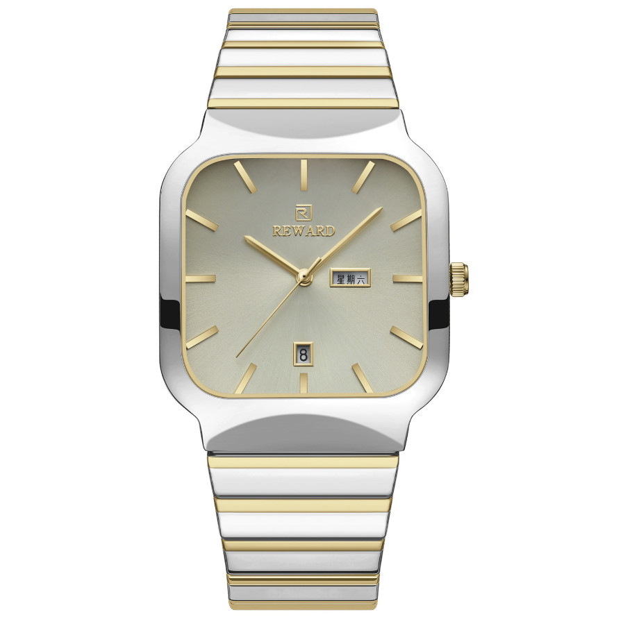Square Double-point Casual Couple Functional Watch Weight 130g