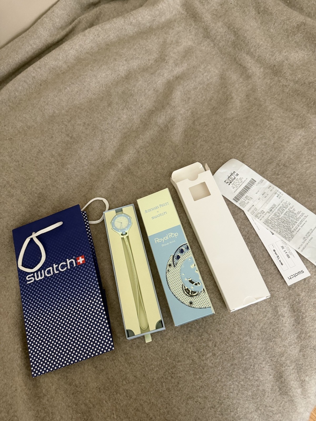 Swatch x Audemars Piguet AP Bioceramic Royal Pop Blaue Acht SSX03L101N * NEW