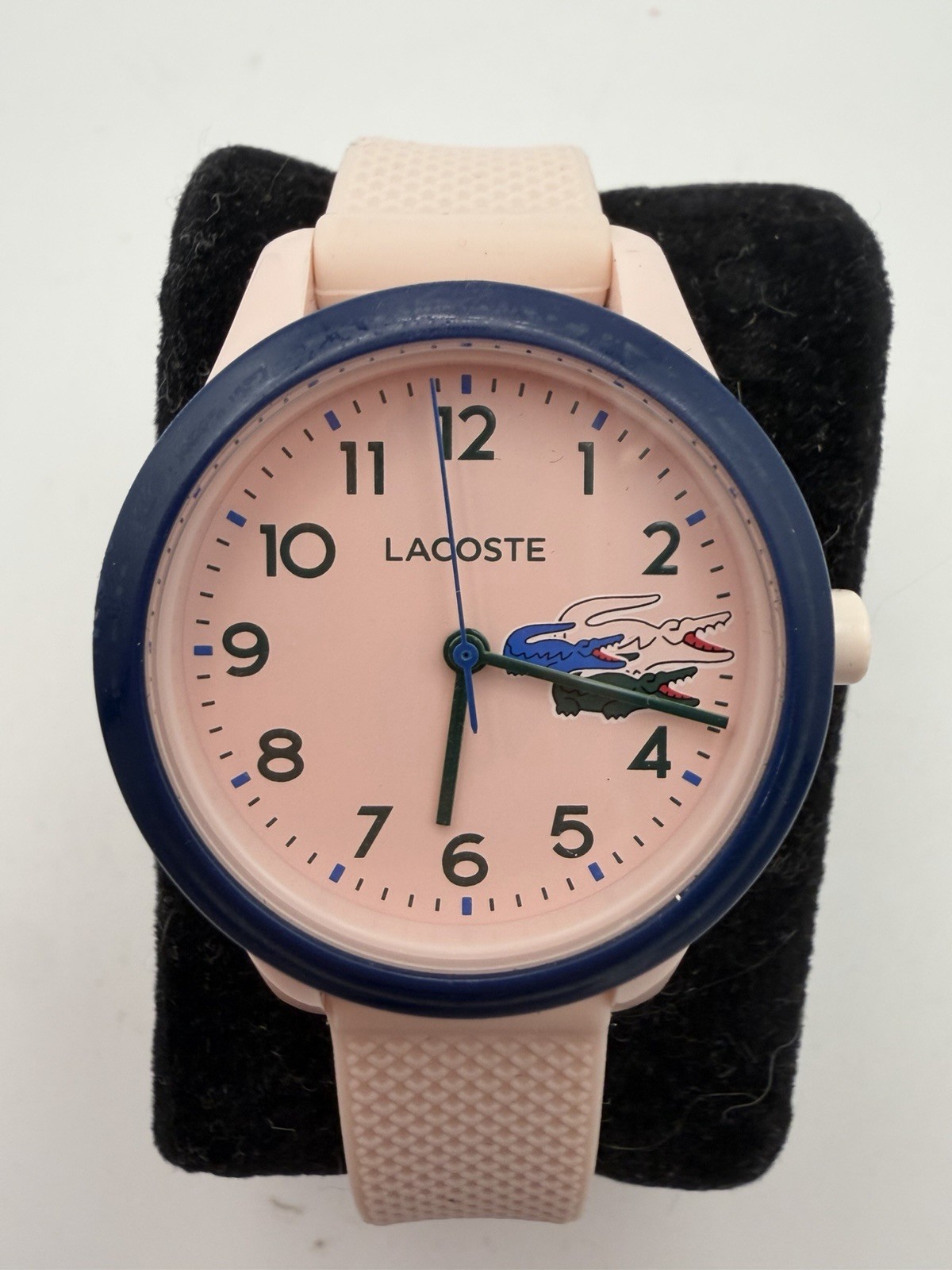 Lacoste 12.12 Holiday Capsule Kids Pink Silicone Strap Watch 30mm