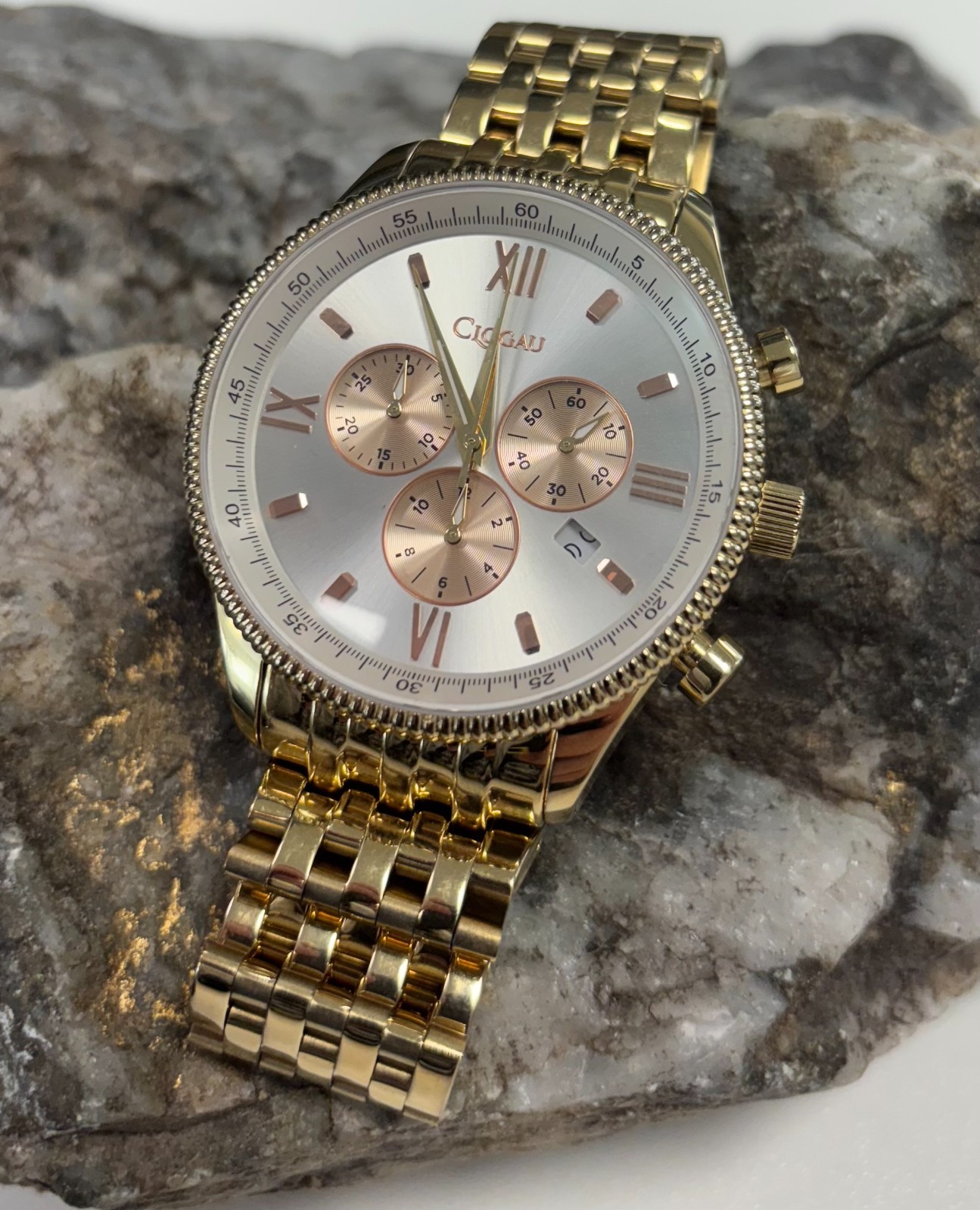 Clogau Welsh Stainless Steel Mens Dinas Watch 20cm £350 off Wales